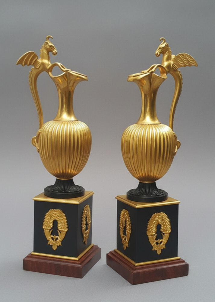 Tűziaranyozott dísztárgy pár